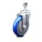 Service Caster 5 Inch Blue Polyurethane Wheel Swivel 1/2 Inch Threaded Stem Caster SCC SCC-TS20S514-PPUB-BLUE-121315 - alternate 1